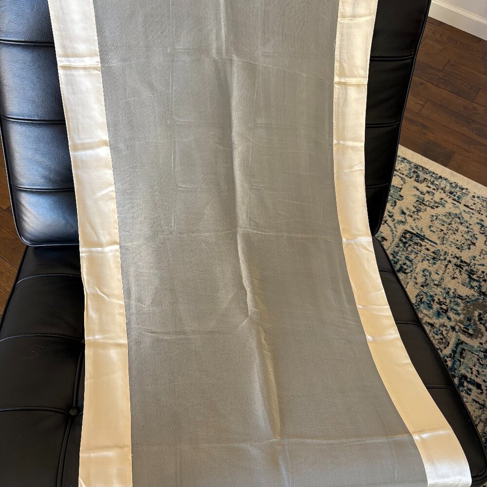 Ralph Lauren 84% silk/16% polyester scarf in cream/sand color
